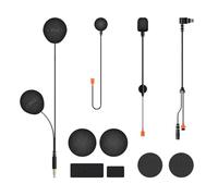 FODSPORTS Cable de auriculares para altavoces de alta resolución, solo para motocicletas M1-S PRO, kit de accesorios de intercomunicación Bluetooth (micrófono duro y micrófono suave)