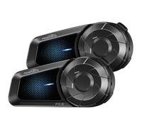 Fodsports FX-S Intercom Moto Duo para 2 Cascos, intercomunicador de Motocicleta Bluetooth 5.4, Sistema de comunicación con Impermeable IP67, emparejamiento Universal, Manos Libres automático/Manual