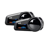 Fodsports FX6 Intercomunicador Casco Moto Bluetooth, Sistema Intercomunicador 6 Motoristas, Manos Libres Moto con Emparejamiento Universal, Auriculares Bluetooth para Motocicleta/ATV