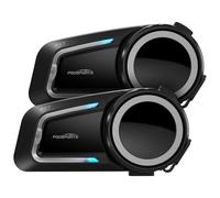 Fodsports FX7 Mesh Moto Headset V3.0, compatible con APP, sistema de comunicación para casco con multitarea audio, control avanzado de ruido, acoplamiento universal, indicaciones de voz en 8 idiomas