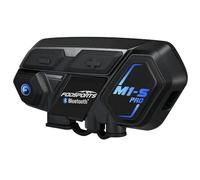 Fodsports M1-S Pro Intercomunicador Casco Moto, 8 Motociclistas de 2000m, Indicaciones de Voz en 7 Idiomas, Mezcla de Audio por Cable AUX/Compartir música/Emparejamiento Universal