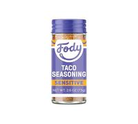 Fody Foods Condimento vegano para tacos, mezcla sabrosa, bajo certificado FODMAP, ajo sin cebolla, clip de cocina IBS, sin gluten, sin lácteos, sin OMG, 2.6 onzas