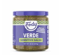 Fody Foods Salsa Verde, 16 onzas, sin ajo y cebolla, bajo certificado FODMAP, apto para intestino y SII, vegano, sin OMG, sin gluten, apto para keto