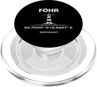 Foehr Alemania Faro Coordenadas Isla del Mar del Norte PopSockets PopGrip para MagSafe