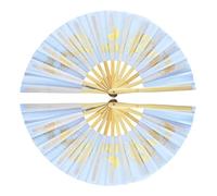 FOELANNE Abanicos plegables de bambú, Abanico plegable de tela for artes marciales, for Tai Chi Kung Fu, Cosplay, danza, multicolor, paquete de 2(Color:4)