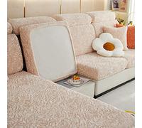 FOELANNE Almohadilla de sofá Flexible, Fundas de cojín de Repuesto for sofá elásticas, Lavables, Piezas Individuales for 1, 2, 3 y 4 plazas, Multicolor, Varios tamaños(Beige,2-Seater)