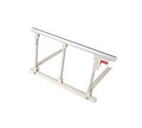 FOELANNE Barrera de seguridad para cama, Barandillas de cama con mango abatible, plata, blanco, rojo, grano de madera, 70/95 cm x 40 cm (A,70 x 40 cm/27,55 x 15,74 pulgadas)