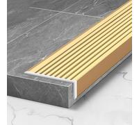 FOELANNE Bordes de Escalera Aluminio en Forma L, 5 Piezas