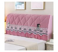 FOELANNE Cabeceros Cubre Cabeceros, Colchón Trasero for Cama, cojín Decorativo, Cubierta for cabecera, Colcha, cabecero de Lujo en el Dormitorio, Comodidad for Dormir en el hogar(Pink,W220xH65cm)