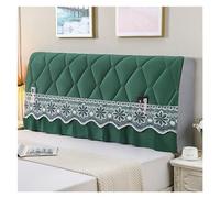 FOELANNE Cabeceros Cubre Cabeceros, Colchón Trasero for Cama, cojín Decorativo, Cubierta for cabecera, Colcha, cabecero de Lujo en el Dormitorio, Comodidad for Dormir en el hogar(Green,W200xH65cm)