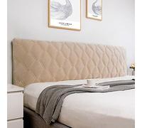 FOELANNE Cabeceros Cubre Cabeceros, Funda for cabecera de Cama de Color sólido, decoración de Cama Desmontable, Funda for cabecera de Cama Transpirable(Champagne,W140XH70)