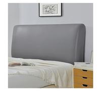 FOELANNE Cabeceros Cubre Cabeceros, Funda Impermeable for cabecera de Cuero Artificial, Cubierta elástica con Todo Incluido for cabecera de Cama, protección contra el Polvo(Light Gray,180x75cm)