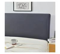 FOELANNE Cabeceros Cubre Cabeceros, Funda Impermeable for cabecera de Cuero Artificial, Cubierta elástica con Todo Incluido for cabecera de Cama, protección contra el Polvo(Dark Gray,220x75cm)