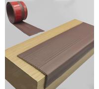 FOELANNE el Borde de la Esquina de la Goma Adhesiva, Borde de Borde de Escalera Antideslizante Autoadhesivo, PVC, Multicolor, 1-30M(Brown,1M)