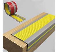 FOELANNE el Borde de la Esquina de la Goma Adhesiva, Borde de Borde de Escalera Antideslizante Autoadhesivo, PVC, Multicolor, 1-30M(Yellow,10M)