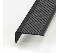 FOELANNE el Borde de la Esquina de la Goma Adhesiva, Nariz de Escalera autoadhesiva Antideslizante Interior Exterior Multicolor 0,5-10 m(Black,5m/196.8in)