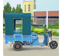 FOELANNE Funda impermeable para scooter de movilidad, cubierta para triciclo eléctrico con marco de acero multicolor, diferentes tamaños, tiras reflectantes impermeables (azul, 180 x 120 m/70 x 47")