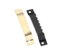 FOELANNE Gancho para Cuadros en Forma de Diente de Sierra, Colgadores for Cuadros con Dientes de Sierra, Paquete de 10, Multicolor, 52 x 8 mm(Black)