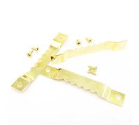 FOELANNE Gancho para Cuadros en Forma de Diente de Sierra, Perchas for Marcos de Cuadros con Dientes de Sierra, 25 Piezas, Multicolor(D Golden 10x67mm)