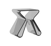FOELANNE Mesita Auxiliar de acrílico Transparente, Mesa Auxiliar de acrílico Multicolor, sofá, mesita Noche, Extremo pequeño, Dormitorio, baño(Gray)