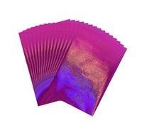 FOELANNE Papel de impresión, Estampación en caliente láser bronce rosa rojo transferencia holográfica laminador lámina arte artesanía tarjeta papel(1-50 Pcs)
