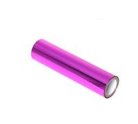FOELANNE Papel de impresión, Papel de lámina for gofrar en caliente multicolor activado por calor, rollo de transferencia holográfica de 3 metros(Purple)