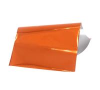 FOELANNE Papel de impresión, Transferencia holográfica de lámina for estampación en caliente for tarjetas artísticas DIY, multicolor, 10/50/100 hojas(Oranje)