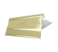 FOELANNE Papel de impresión, Transferencia holográfica de lámina for estampación en caliente for tarjetas artísticas DIY, multicolor, 10/50/100 hojas(Light Gold)