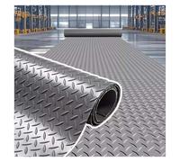 FOELANNE Suelos de Goma, Alfombra de Garaje Impermeable y Antideslizante de PVC, Rollo Gris, 80 x (100-1500) cm(80x300cm/31x118in)