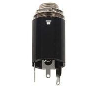 Foemey 1 Pc Jack Endpin Guitar Negro 6.35 Entrada Para Todo Pick-Up Eq Guitarra Piezas De Salida Y Accesorios