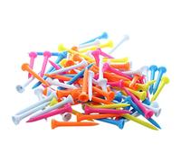 Foemey 100 camisetas de golf de 54 mm de plástico de colores mezclados