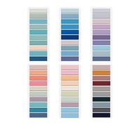 Foemey 1200 Marcapáginas, Morandi, Pestañas autoadhesivas Multicolores con Inscriptible y Reposicionable. Bandas de índice muy cualitativas y fáciles de usar.