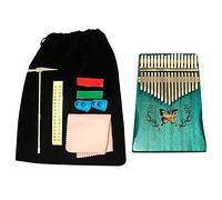 Foemey 17 Kalimba Patrón Thumb Piano Instrumento en Caoba Cuerpo Instrumento Musical 17 Kalimba para Niños y Niñas