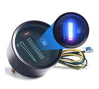 Foemey 24 V 2 Pulgadas 52Mm Universal Coche Moto Medidor de Nivel de Combustible Indicador LED Pantalla de Luz Medidor de Tanque Combustible Barco Camión RV