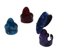 Foemey 3 Picks de Dedo + 1 Pulgada Pick Plectres Guitarra Plástica