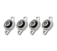 Foemey 4 piezas KFL001 de aleación de zinc autoalineables de 12 mm con bloque de almohada de cojinete rómbico