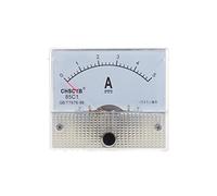 Foemey 85C1-A - Medidor analógico de panel de corriente CC 5 A, amperímetro