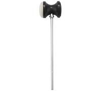 Foemey Acero inoxidable y eje de fieltro Batidor de tambor bajo pedal de tambor negro Pieza de accesorios para instrumentos
