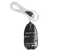 Foemey Adaptador de cable de conexión de interfaz USB a guitarra/PC, grabación de CD, estudio, portátil