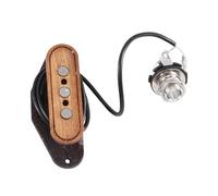 Foemey - Agujero de madera, diámetro de 6,35 mm, micrófono de guitarra de 3 cuerdas, piezas de repuesto para guitarra eléctrica