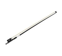 Foemey de ViolíN 4/4 Compuesta Fibra de Carbono Cola de Caballo Tallada LíNea Plus de Apoyo de Mano de Piel de Oveja Plateada