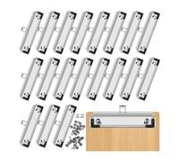 Foemey - Juego de 20 pinzas para prensa de papel, 12 cm, ganchos de metal para cartón, para oficina, proyectos de artesanía