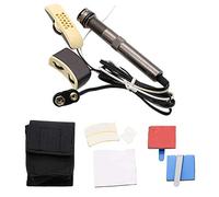 Foemey Pickup para guitarra acústica Folk A-202 Ecualizador Afinador Piezo Amplificador Pickup con Jack de Salida de 6,35 mm (Con Micrófono)