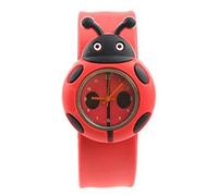 Foemey - Reloj infantil de silicona, diseño de dibujos animados, color rojo, rojo, correa