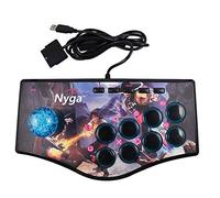 Foemey Retro Joystick de Usb Del Controlador de Juegos de Arcade Rocker para Ps2 / / Pc/Android Smart Tv Vibrador Incorporado Joystick de Ocho Direcciones (No.A)