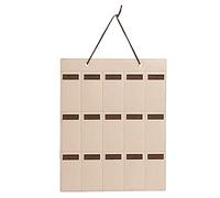 Foemey Soporte para gafas de 15 ranuras para gafas de sol vasos portaobjetos vitrina bandeja joyero organizador color chocolate unisex