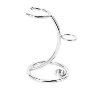 Foemey Soporte Universal para Brocha de Afeitar Soporte de de Seguro de Metal Simple y Cepillo PosicióN Kit de Afeitadora Organizador para Hombres