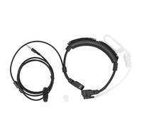 Foemey - Toma de 3,5 mm táctica para micrófono de garganta para auriculares ajustables de tubo de aire con micrófono de garganta para teléfonos inteligentes