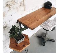 FOF FRIEND OF FAMILY Mesa industrial rústica montada en la pared, mesa de comedor, mesa de madera de pino montada en la pared (31 x 14 pulgadas)