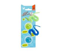 FOFOS | Juguete | Bolas con Cola Flexible Que Brillan en la Oscuridad (Pack 2) - para Gatos